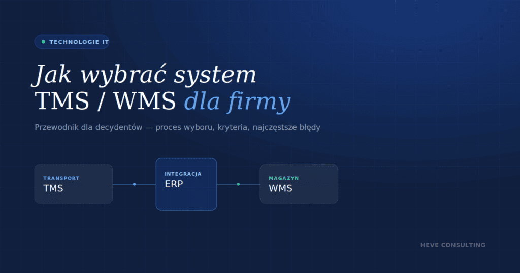 Jak wybrać system TMS/WMS dla swojej firmy — przewodnik dla decydentów